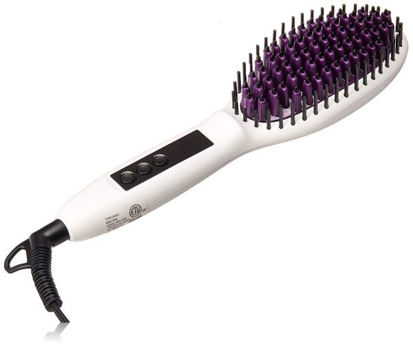 Inert hair straightener brush IED